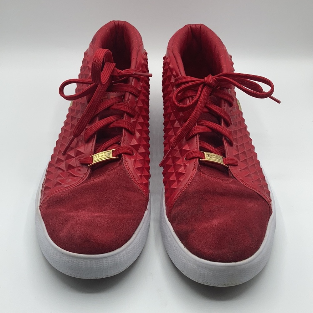 Nike Lebron XIII Lifestyle Mid Top Sneakers Shoes Gym Red Gold Men's Siz… - Picture 6 of 17
